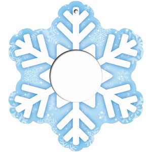 Foam Core Ornament Christmas Snowflake 
